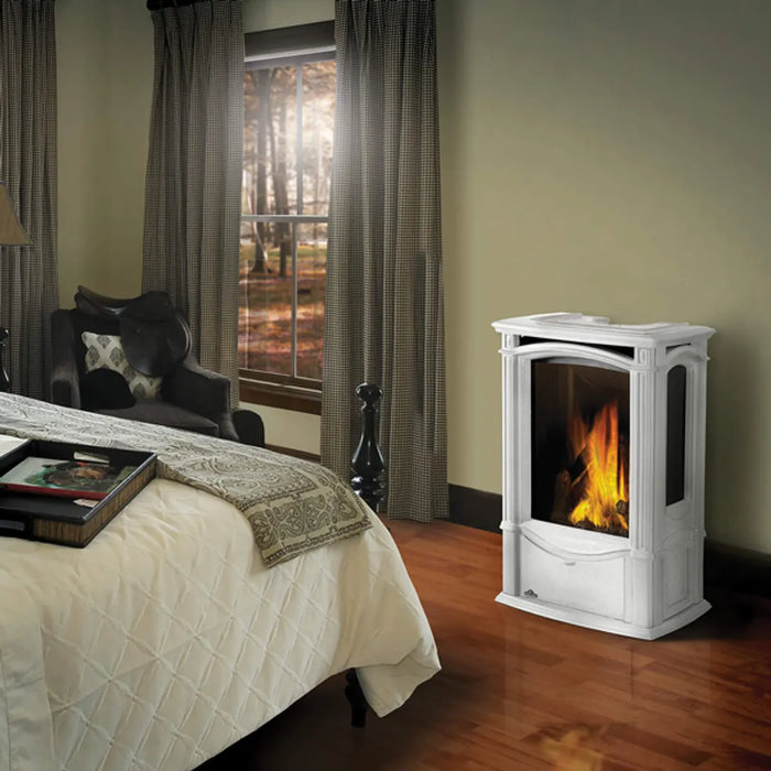 Napoleon Castlemore™ White Direct Vent Gas Stove, Millivolt Ignition