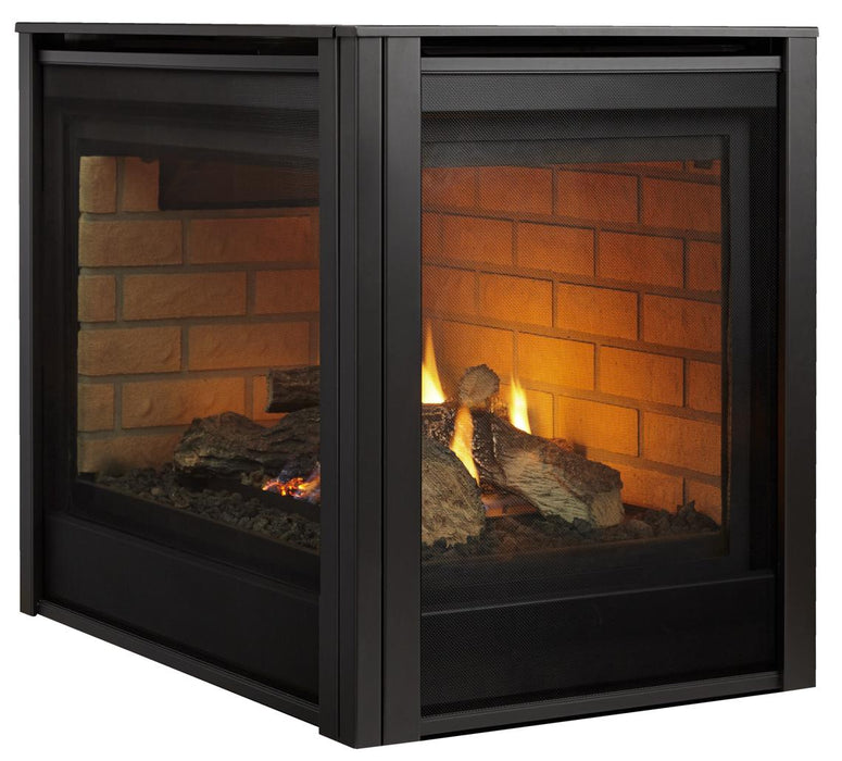 Majestic 36" Right/Left Corner Direct Vent Gas Fireplace With IntelliFire Touch Ignition System