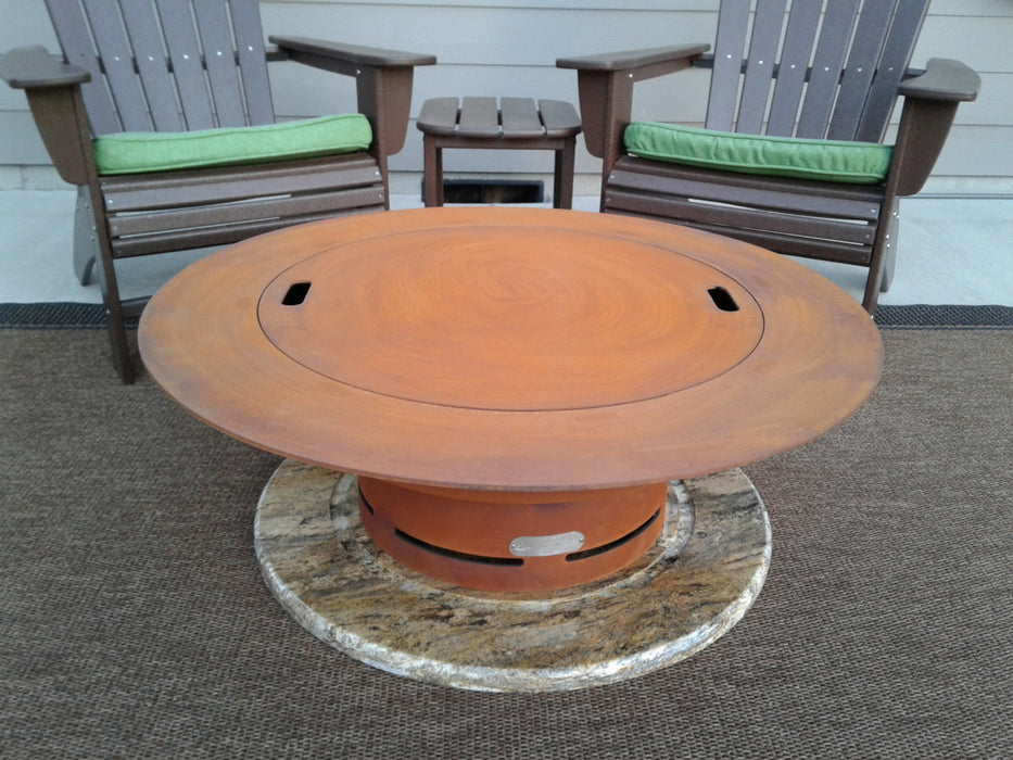 Fire Pit Art Saturn Gas Fire Pit With Lid