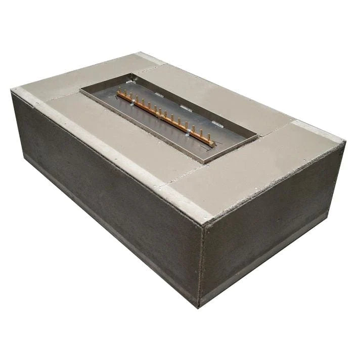 Marquis Rectangular With Linear Ready To Finish Fire Pit Kits