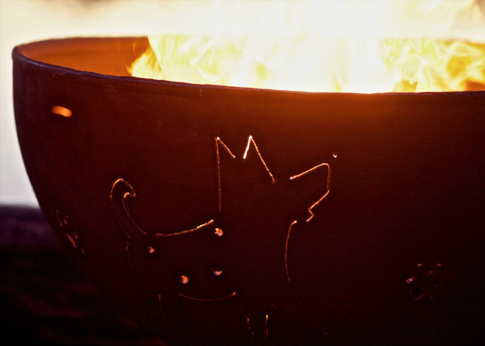 Fire Pit Art Funky Dog Wood Burning Fire Pit