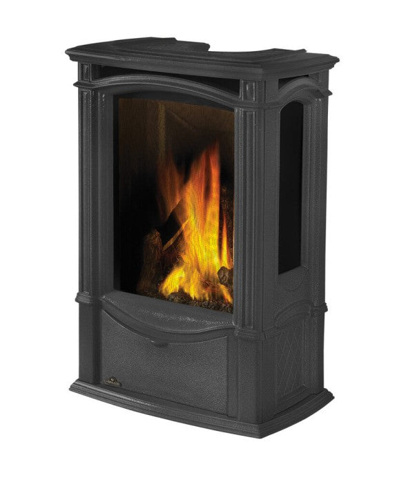 Napoleon Castlemore™ Black Direct Vent Gas Stove, Millivolt Ignition