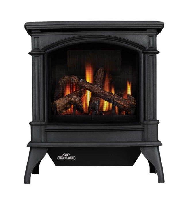 Napoleon Knightsbridge™ Black Direct Vent Gas Stove, Millivolt Ignition