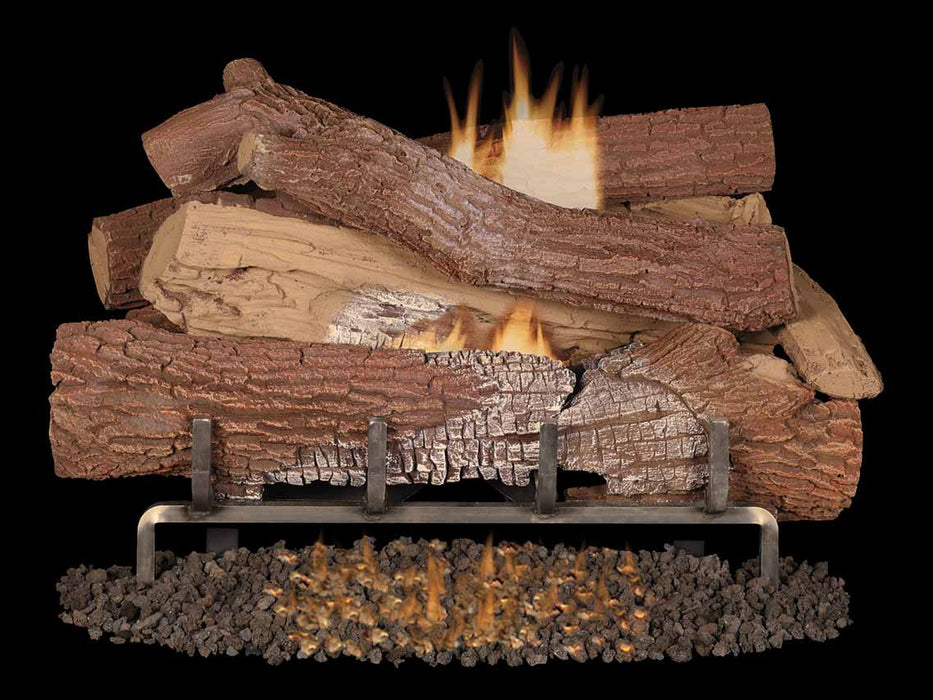 Superior Fireplace Giant Timbers Outdoor Vent-Free Gas Logs | Mega-Flame | Front-View