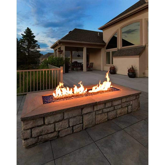 HPC 60" x 24" Rectangle Enclosure Fire Pit With 30" x 12" H-Burner