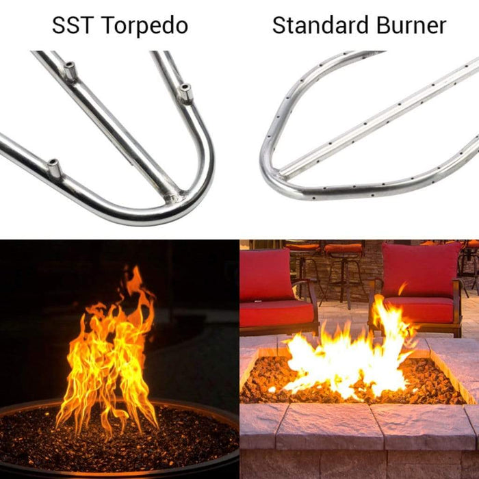 HPC 60" x 24" Rectangle Enclosure Fire Pit With 30" x 12" H-Burner