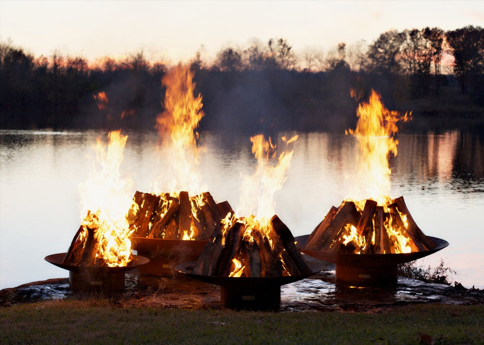 Fire Pit Art Asia 72" Wood Burning Fire Pit