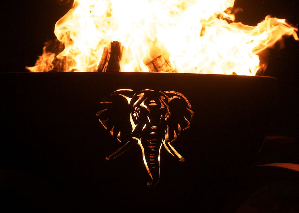 Fire Pit Art Africa's Big Five Wood Burning Fire Pit