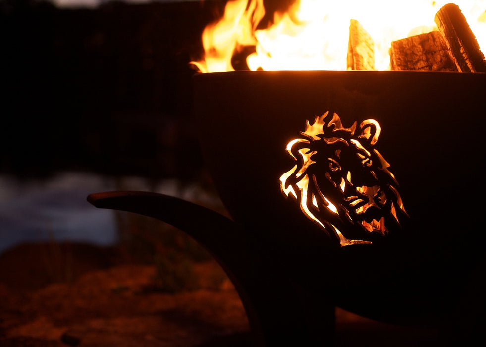 Fire Pit Art Africa's Big Five Wood Burning Fire Pit