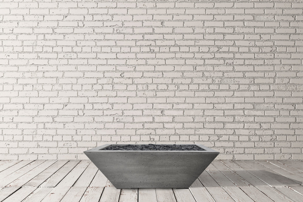 Prism Hardscapes Lombard Pedestal 29" Concrete Gas Fire Pit Bowl