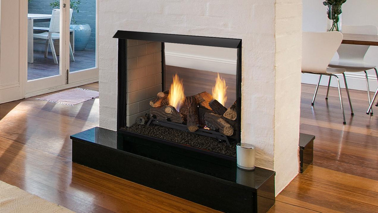 Monessen Lo-Rider LCUF 32" See Through Clean Face Vent Free Firebox With Refractory Firebrick