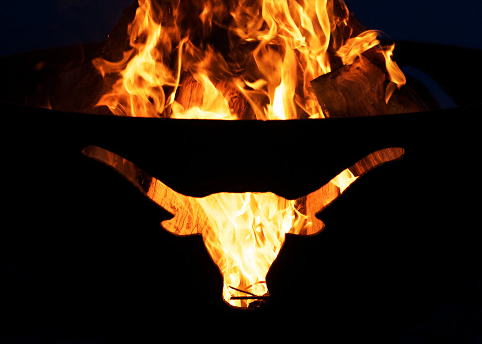 Fire Pit Art Longhorn Wood Burning Fire Pit