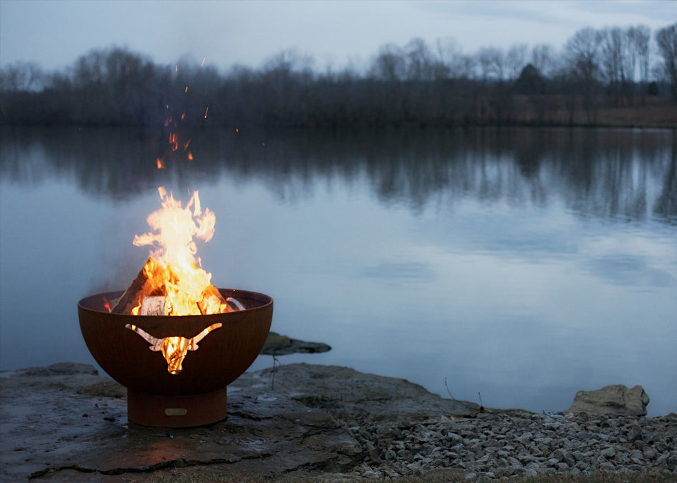 Fire Pit Art Longhorn Gas Fire Pit