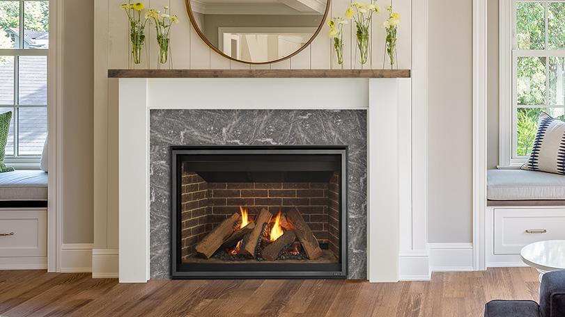 Majestic Meridian Platinum 42" Direct Vent Gas Fireplace With IntelliFire Touch Ignition System