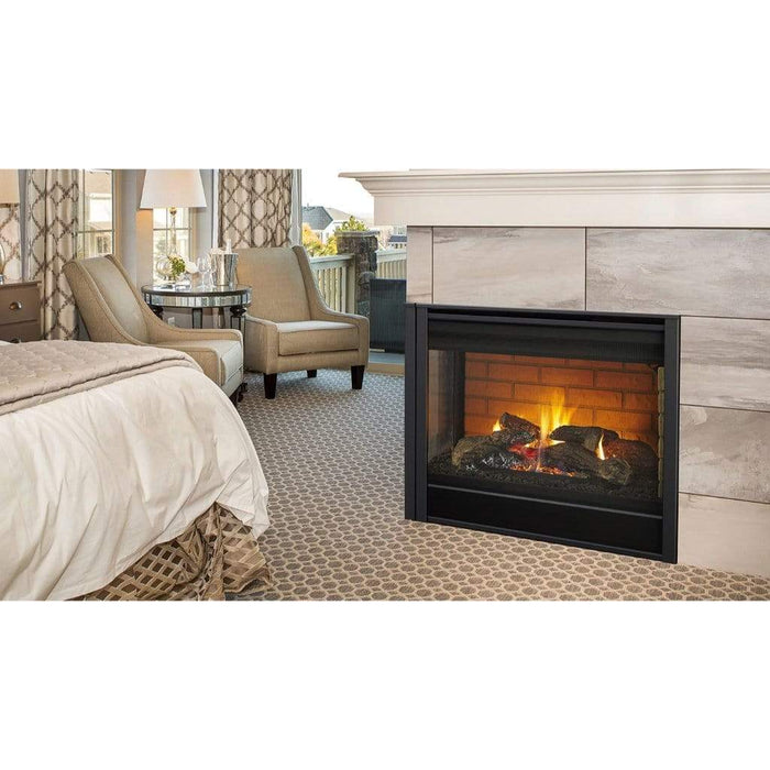 Majestic 36" Right/Left Corner Direct Vent Gas Fireplace With IntelliFire Touch Ignition System