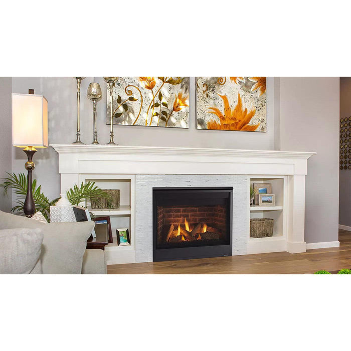 Majestic Quartz 36" Top/Rear Direct Vent Gas Fireplace With IntelliFire Touch Ignition