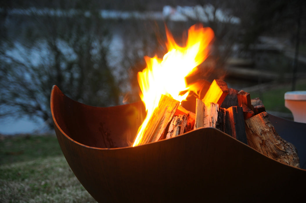 Fire Pit Art Manta Ray Wood Burning Fire Pit