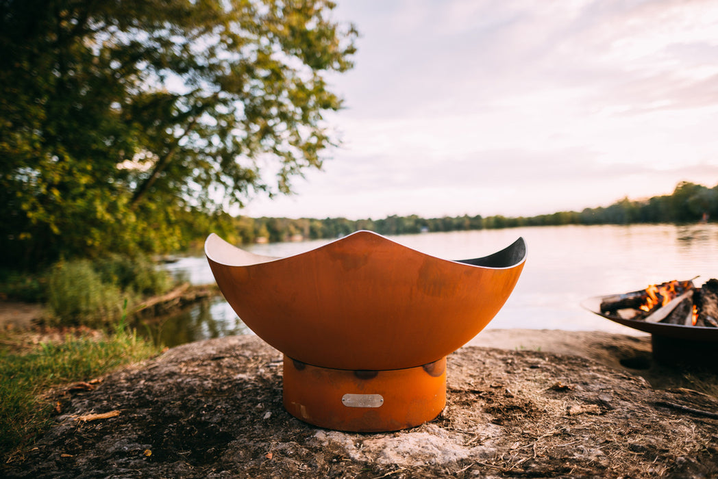 Fire Pit Art Manta Ray Wood Burning Fire Pit