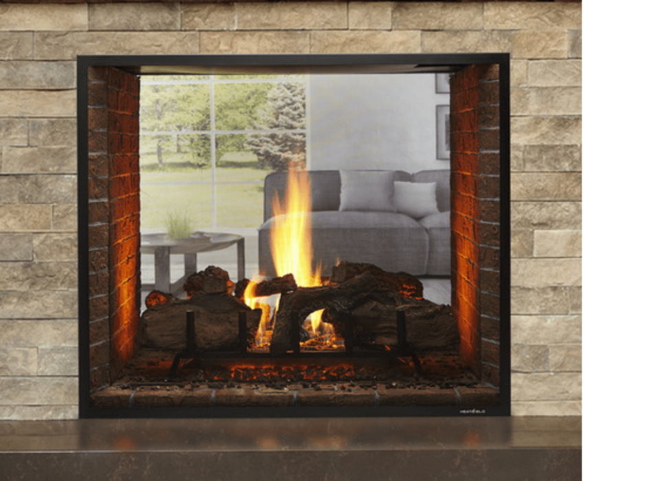 Monessen Lo-Rider LCUF 32" See Through Clean Face Vent Free Firebox With Refractory Firebrick