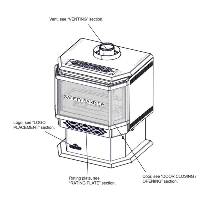 Napoleon Haliburton 23" Direct Vent Gas Stove