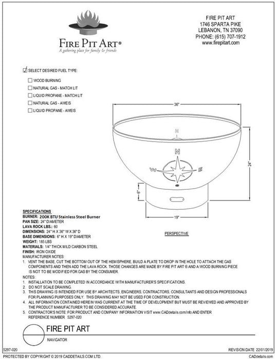 Fire Pit Art Navigator Wood Burning Fire Pit