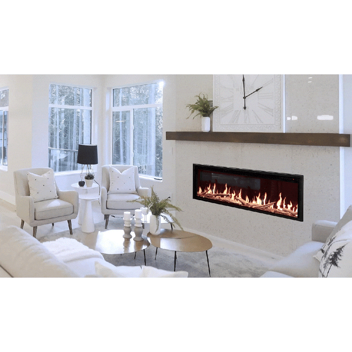 Modern Flames Orion Slim Heliovision Electric Fireplace | All Sizes Includes Free 2 Year Extended Warranty