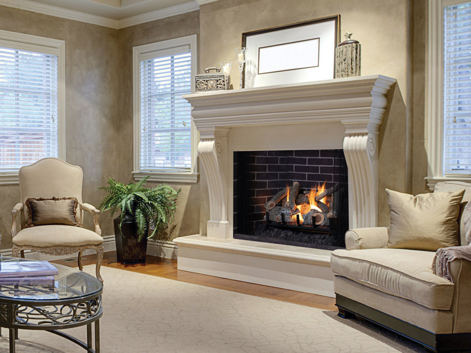 Superior Fireplace Ozark Charred Oak Vented Gas Logs | Dual-Burner | Front-View