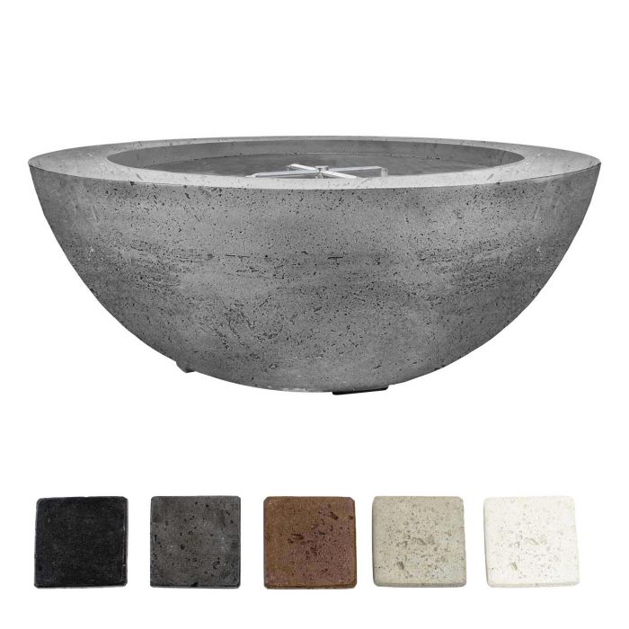 Prism Hardscapes Moderno 6 39" Concrete Gas Fire Pit Bowl