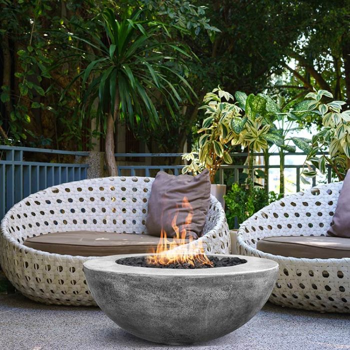 Prism Hardscapes Moderno 6 39" Concrete Gas Fire Pit Bowl