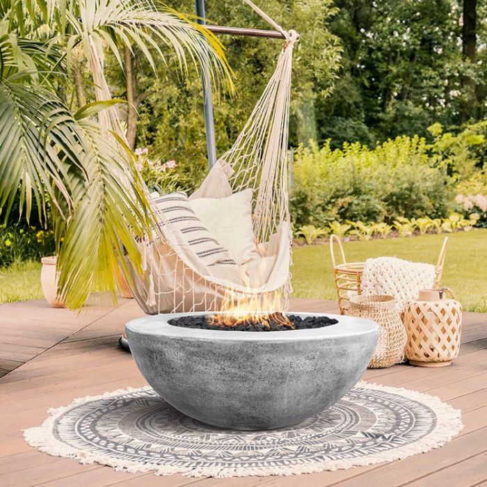 Prism Hardscapes Moderno 6 39" Concrete Gas Fire Pit Bowl