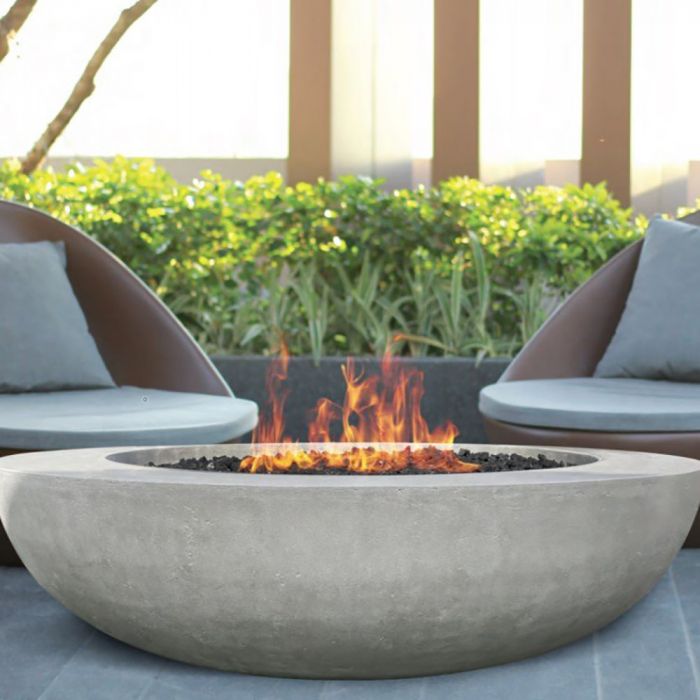 Prism Hardscapes Moderno 70 Concrete Gas Fire Pit Bowl