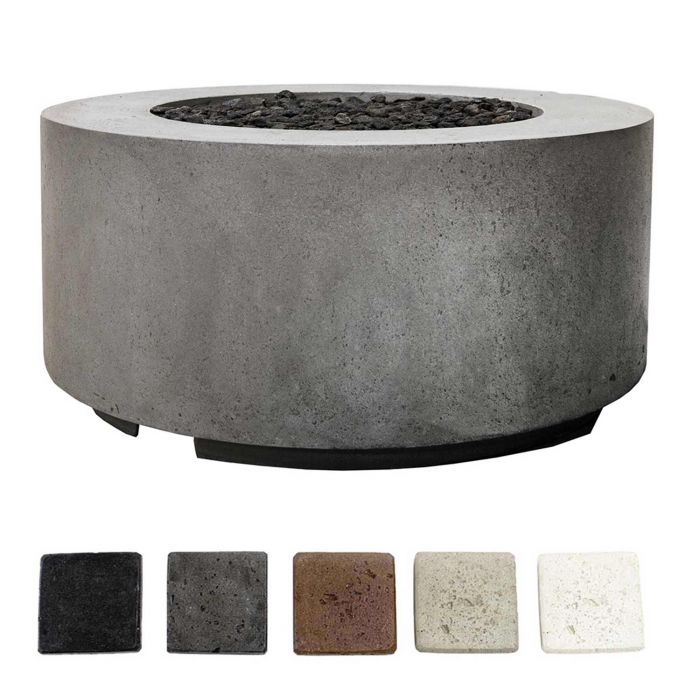 Prism Hardscapes Cilindro 36" Concrete Gas Fire Pit