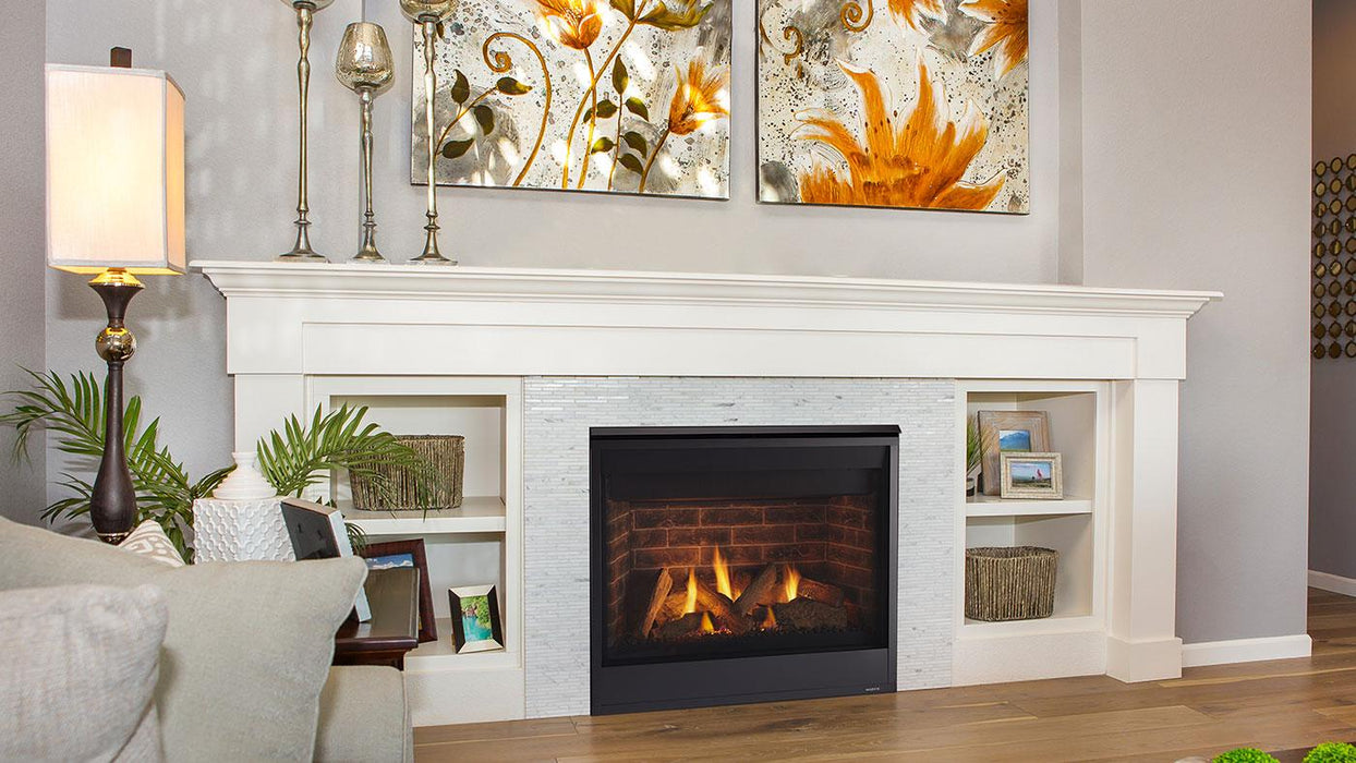 Majestic Quartz 32" Top/Rear Direct Vent Gas Fireplace With IntelliFire Touch Ignition