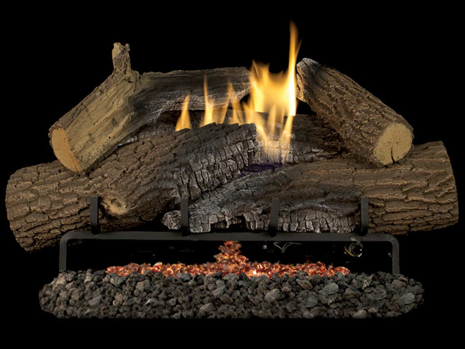 Superior Fireplace Rugged Stack Vent-Free Gas Logs | Triple-Flame | Front-View