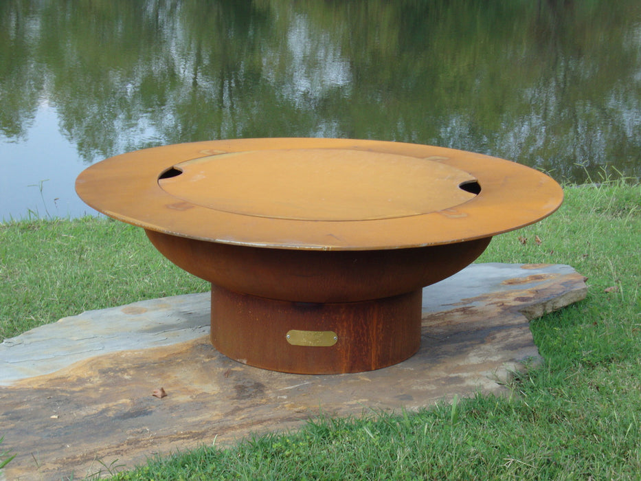 Fire Pit Art Magnum Gas Fire Pit With Lid