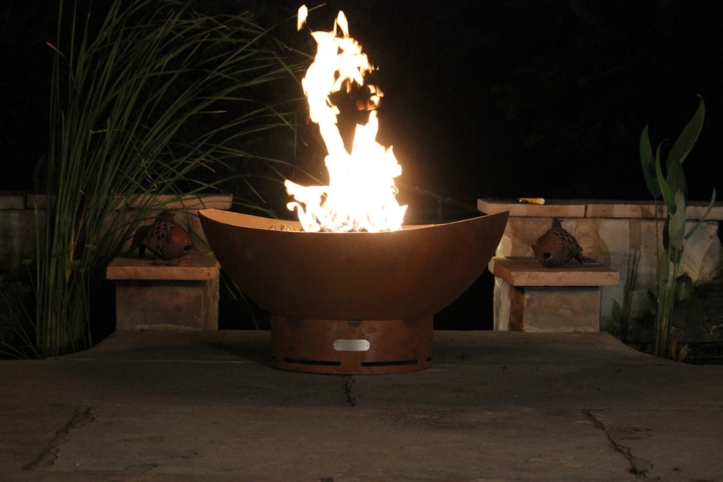 Fire Pit Art Scallop/Tidall Gas Fire Pit