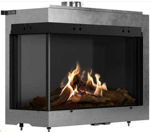 Faber MatriX 4326 Series Two-sided Left-facing Built-in Gas Fireplace