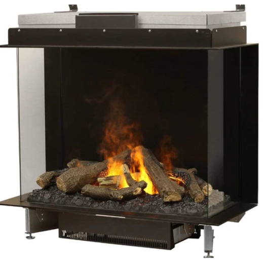 Faber e-MatriX 39" Three-Sided Bay View Built-in Water Vapor Electric Fireplace