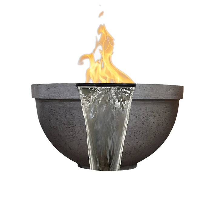 Prism Hardscapes Sorrento 33" Round Concrete Fire & Water Bowl