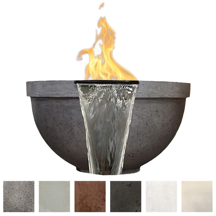 Prism Hardscapes Sorrento 33" Concrete Fire & Water Bowl With PH Igniter