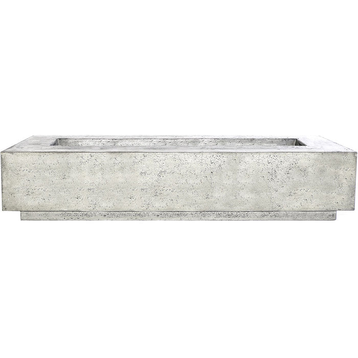 Prism Hardscapes Tavola 6 90" Concrete Gas Fire Pit Table