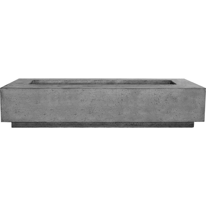 Prism Hardscapes Tavola 6 90" Concrete Gas Fire Pit Table