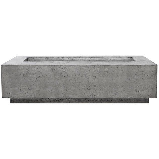 Prism Hardscapes Tavola 72 Narrow Concrete Gas Fire Pit Table