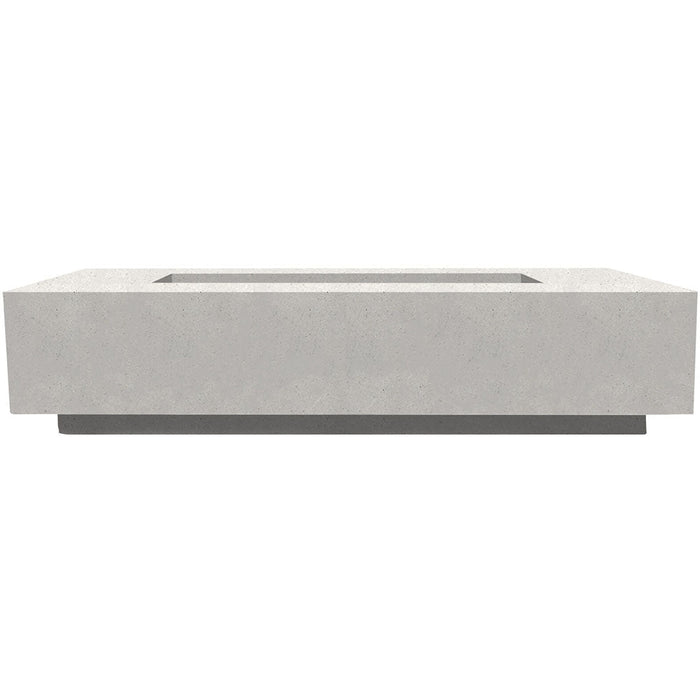 Prism Hardscapes Tavola 72 Narrow Concrete Gas Fire Pit Table