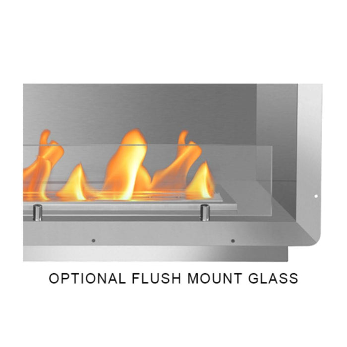 The Bio Flame 24" Firebox Double Sided See-Through Built-In Ethanol Fireplace