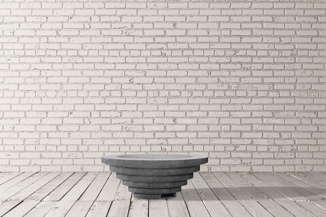 Prism Hardscapes Triton 48" Concrete Gas Fire Pit Bowl