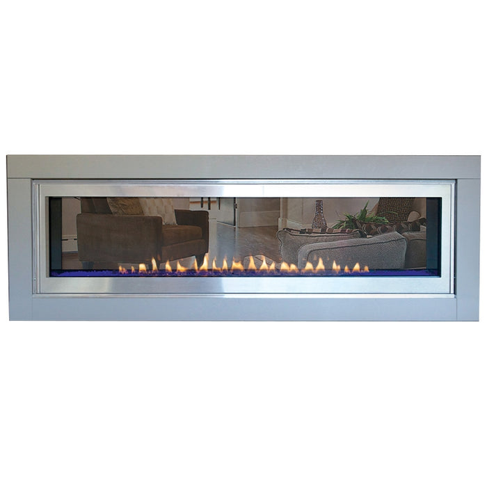 Empire Boulevard 60'' Contemporary See-Through Vent Free Gas Fireplace