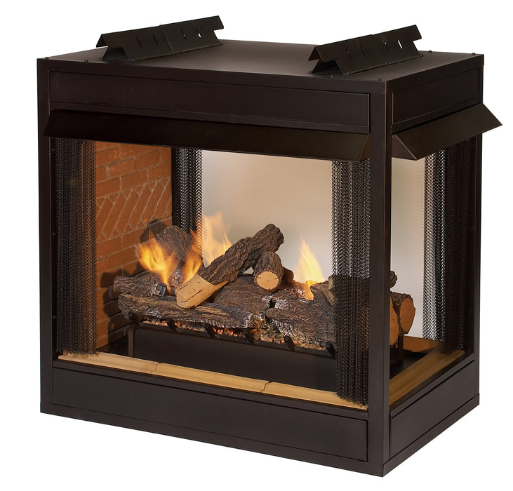 White Mountain Hearth VFP36SB2 36" Breckenridge Vent-Free 2-Sided See-Through Firebox