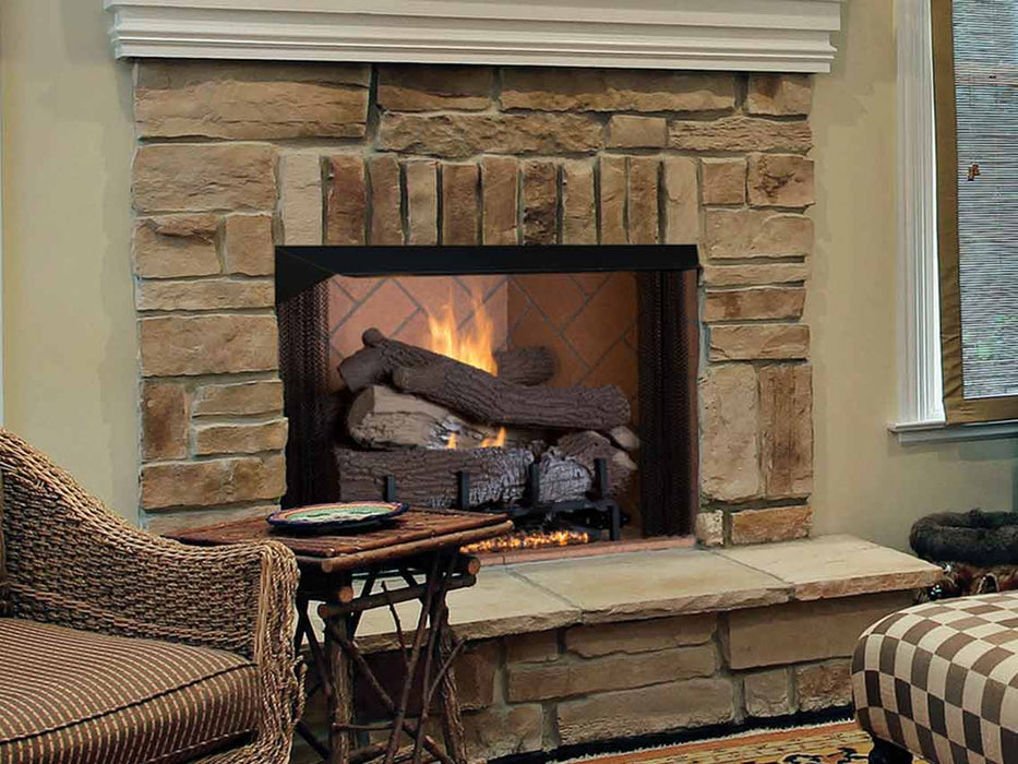 Superior Fireplace VRT6000 Vent-Free Gas Fireplace | Firebox Only | Front-View