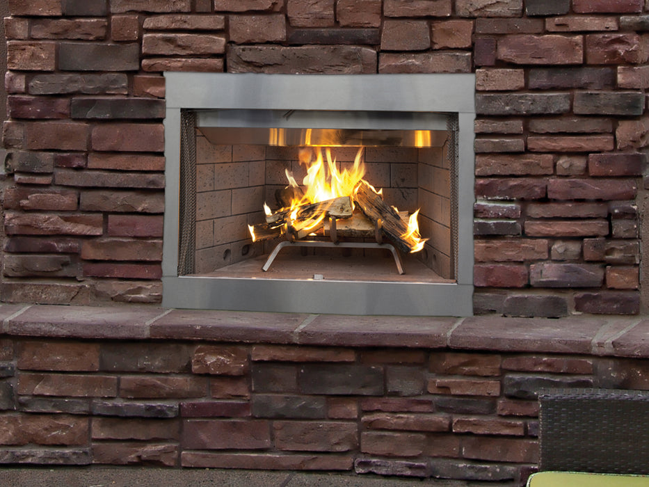 Superior Fireplace WRE3000 Wood-Burning Fireplace | Open-Hearth | Front-View